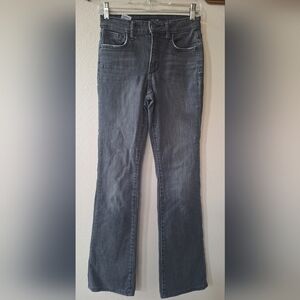 Joes Jeans Womens Mid Rise Washed Black Bootcut Jeans Stretch Size 25x31.5